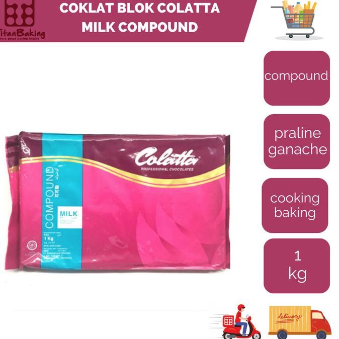 

Coklat Blok Colatta Milk Compound 1 kg Coklat Susu Colatta Chocolate liquid