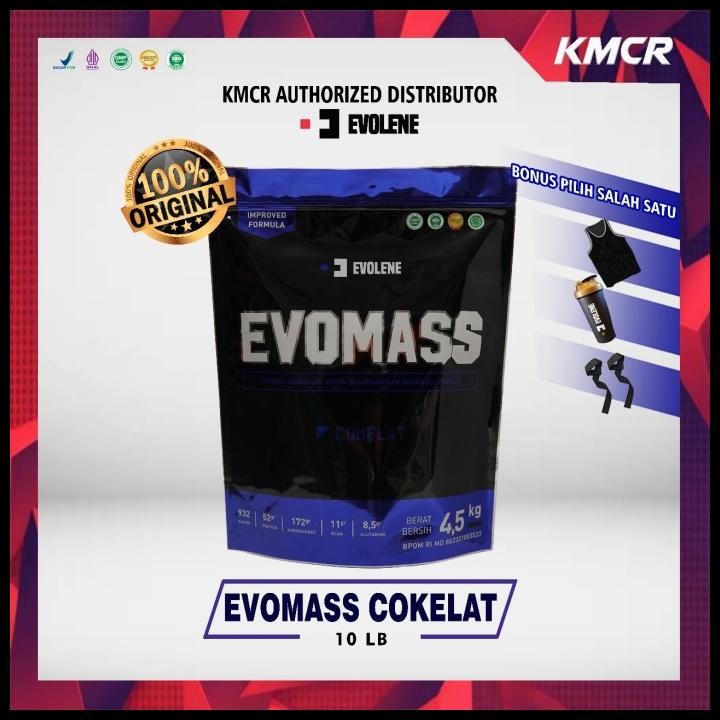 Terlaris Evolene Evomass 10 Lb 4,5 Kg Evo Mass Gainer Protein - Kmcr Good Quality
