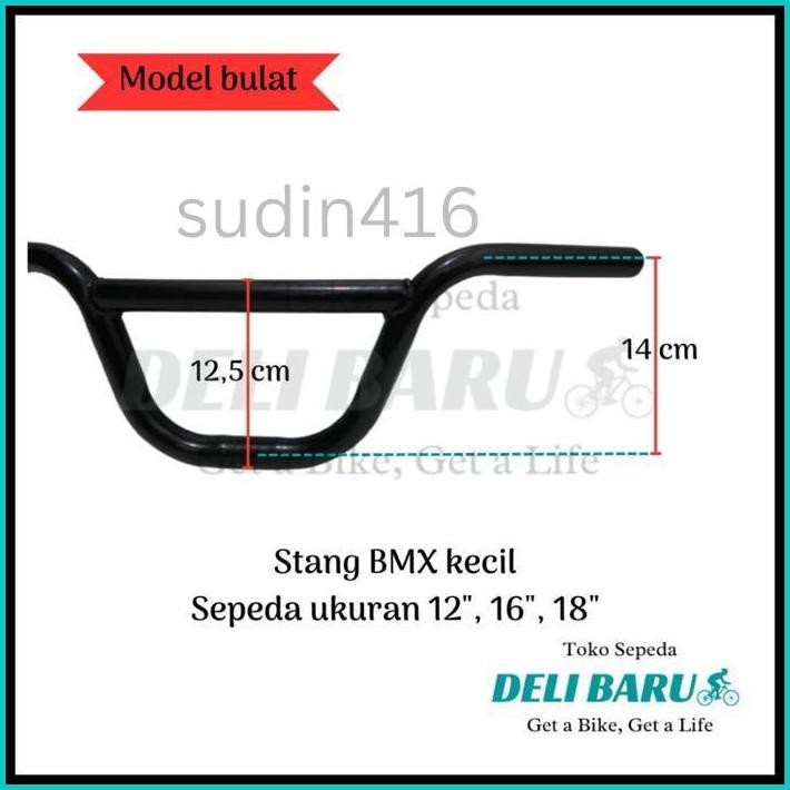 STANG BMX DIAMATER 22.2 MM SEPEDA ANAK UKURAN 12, 16, 18