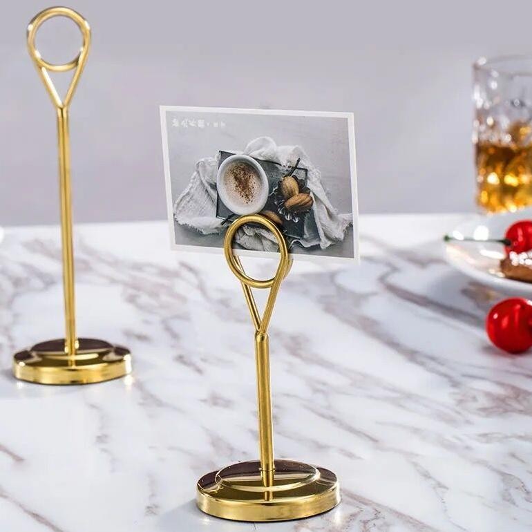 

Tiang Nomor Meja Stainless Menu Stand Table Number Holder Stand Tatakan Holder Foto Price Tag