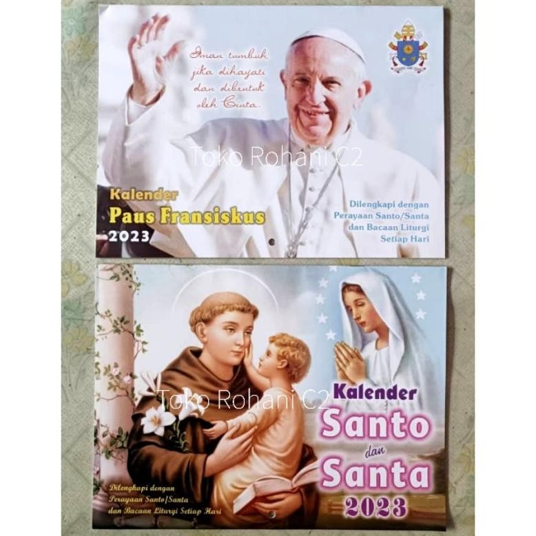 

VD08 wes-24 Kalender Liturgi Santo dan Santa 2025 - Kalender Liturgi 2025 - Kalender Santo Santa - Kalender Paus Fransiskus - Kalender 2025 Termurah Original