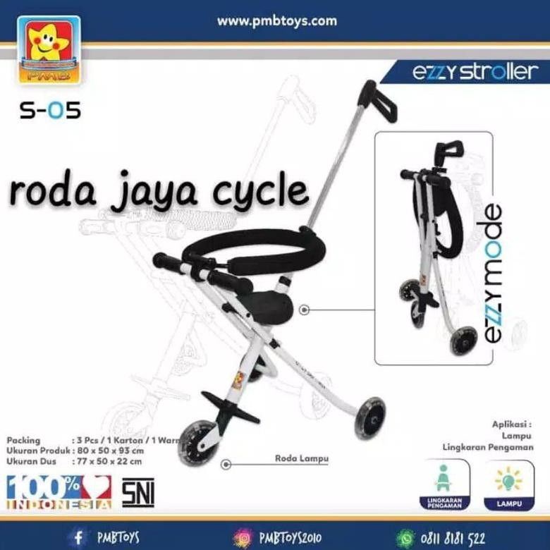 Baby Bluesy Stroller Ezzy S-05.HITAM - PMB Toys