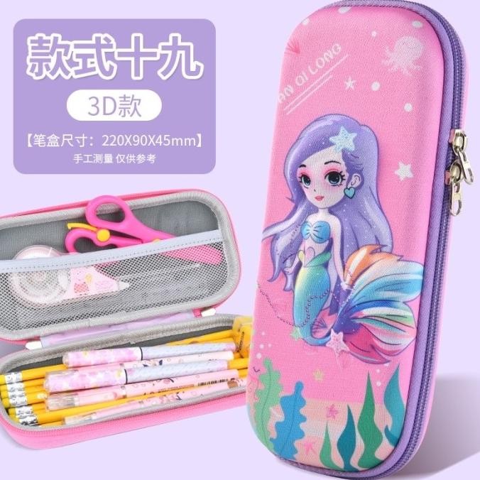 

KOTAK TEMPAT PENSIL MERMAID ARIEL PRINCESS ANAK PEREMPUAN PENCIL CASE liquid