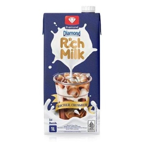 

Susu Uht Diamond Rich Milk Rasa Plain 1 Liter Terlaris