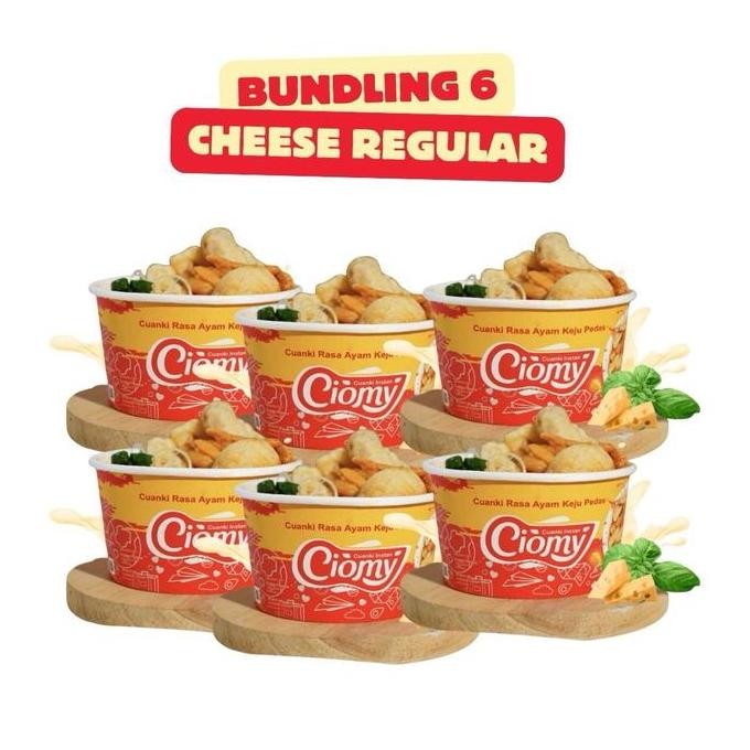 

Ciomy - Paket Bundling 6 Cuanki Ayam Pedas Kuah Keju Promo