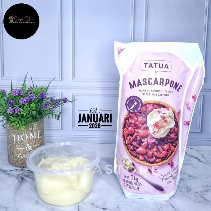 

Mascarpone Cheese Tatua 250Gr Repack ( Dari Kemasan 1 Kg ) Promo
