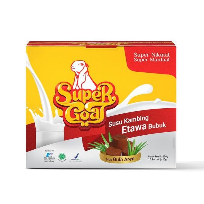 

Supergoat Susu Etawa (Cobain Dulu 1 Box) Susu Kambing Bubuk Gula Aren Bahan Putih Dairy Milk Susukambing Viral Susu Kambing Asli Sachet Terlaris