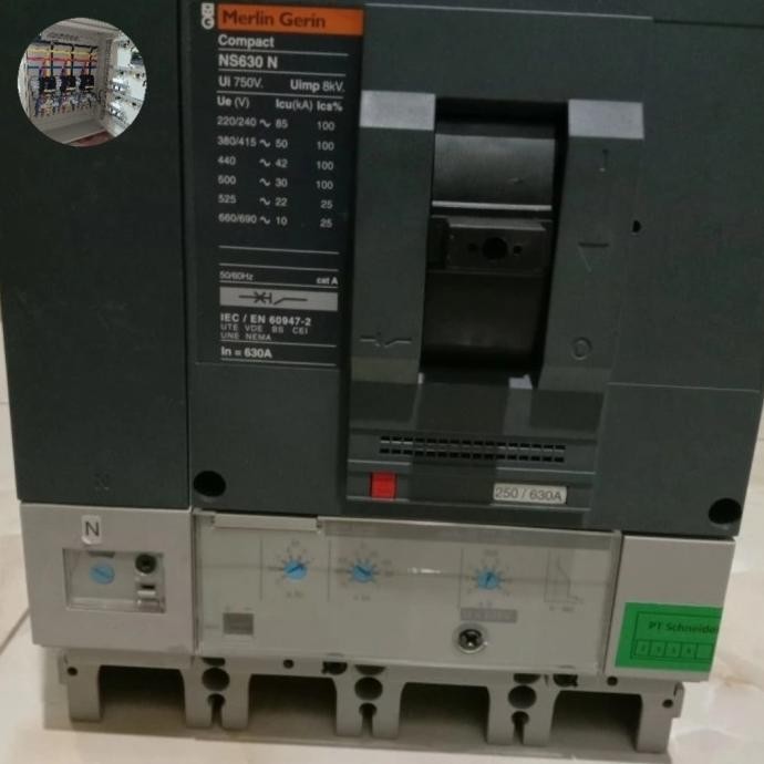 Mccb Merlin Gerlin Ns630N 4P 630Amper Oroginal 50Ka New Stok