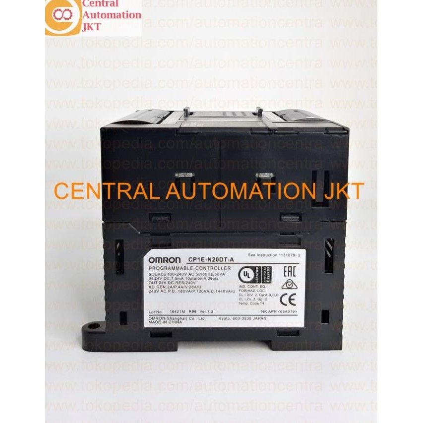 Plc Omron Cp1E-N20Dt-A Plc Omron Cp1E N20Dt A New Stok