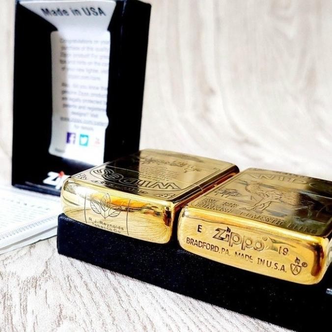 Zipo Korek Api Zipo Mancis Gold Lights Camel Grade Ori