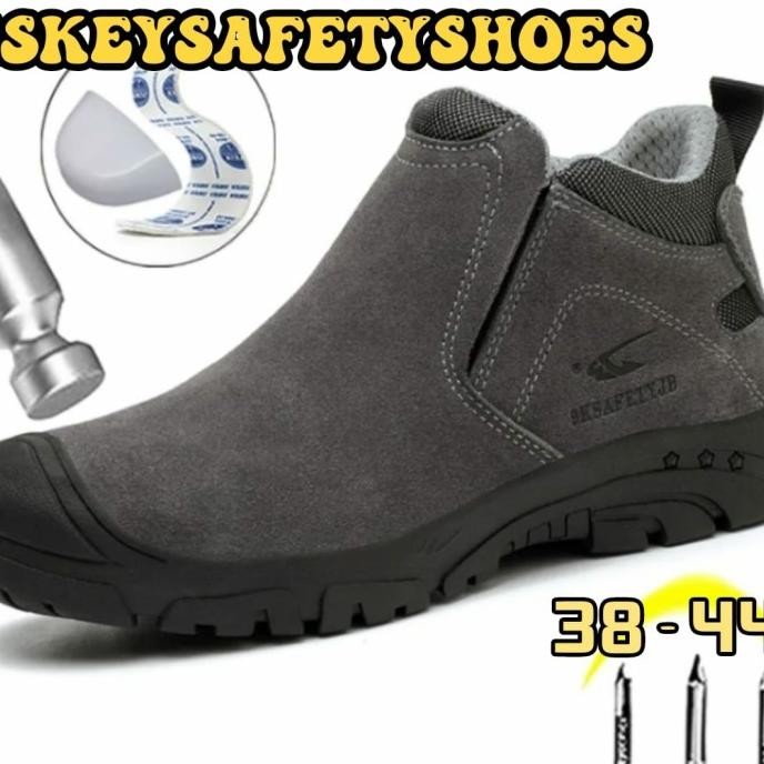 SEPATU SAFETY BOOT ABU HITAM JB IMPORT
