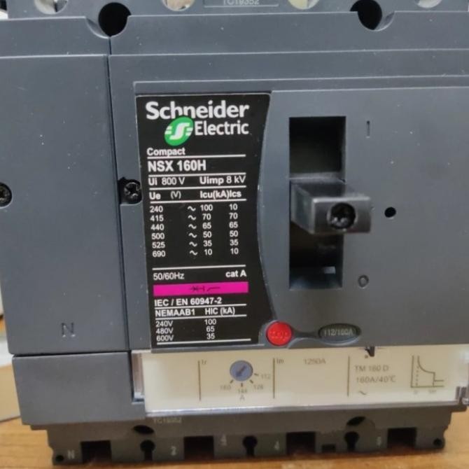 Mccb Schneider Nsx 160H 4P 160A New Stok