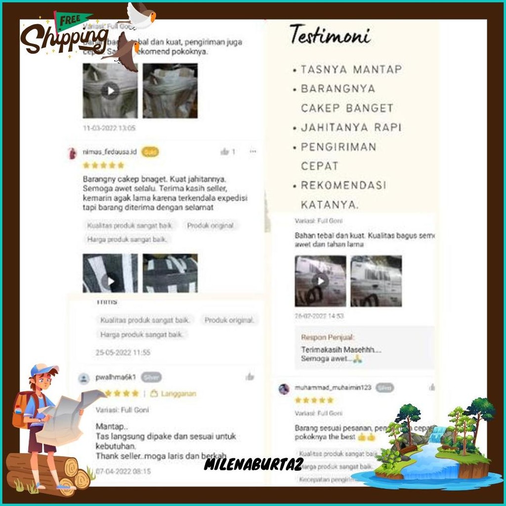 Tas Bronjong Motor Bahan Tebal/Tas Ronjot Obrok Kurir Terlaris