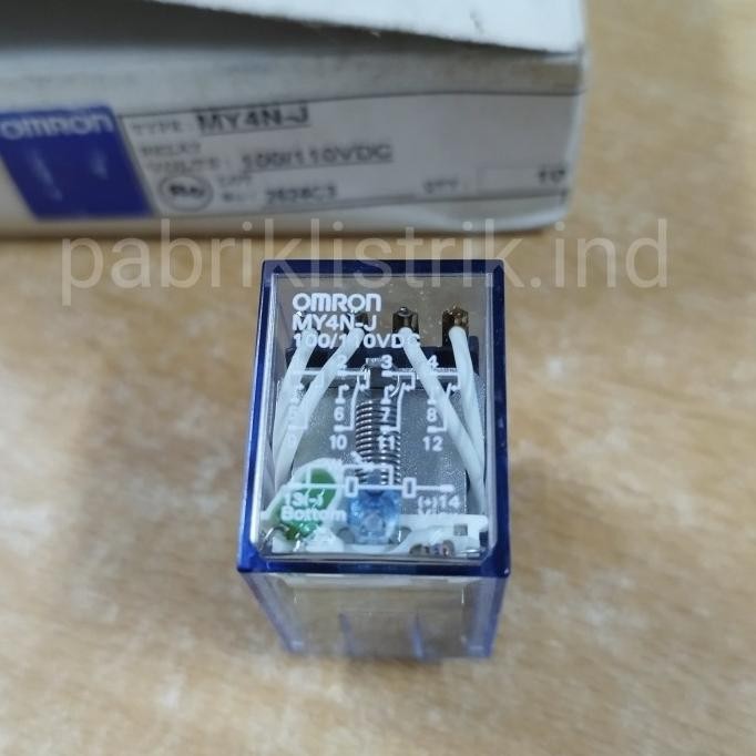 Relay My4N J 110V Dc 110Vdc Dc110V Omron Original New Stok