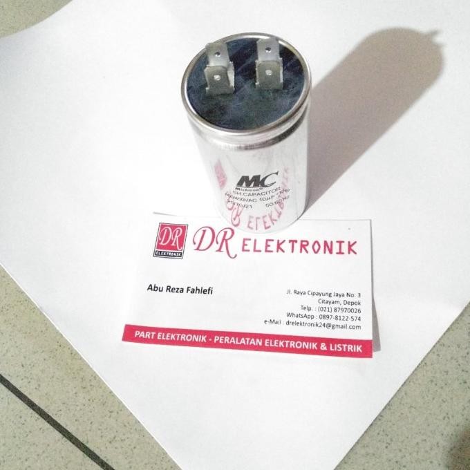 Promo Kapasitor Capasitor MC Running AC 10uf 10 uf mikro 400 450 v volt COD