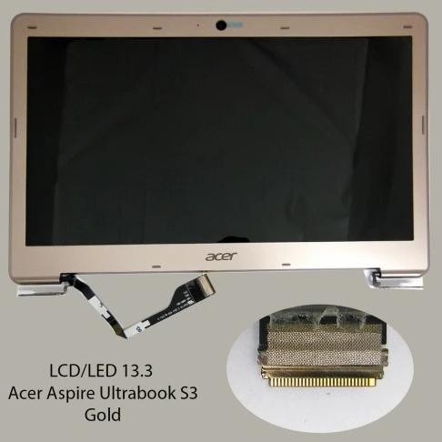 Led Lcd Acer Aspire Ultrabook S3 Series S3-391 S3-951 Silver Gold New Stok