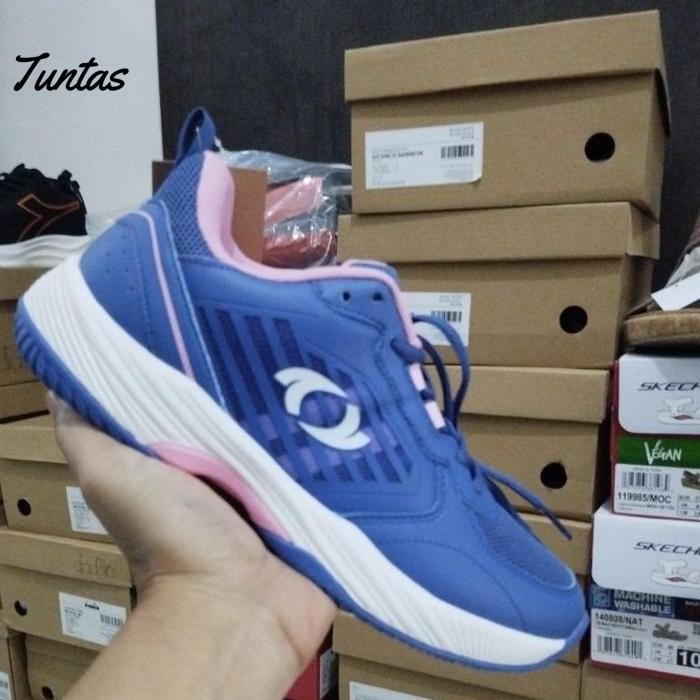Murah Astec Kinetic Badminton Blue Shoes Women Original