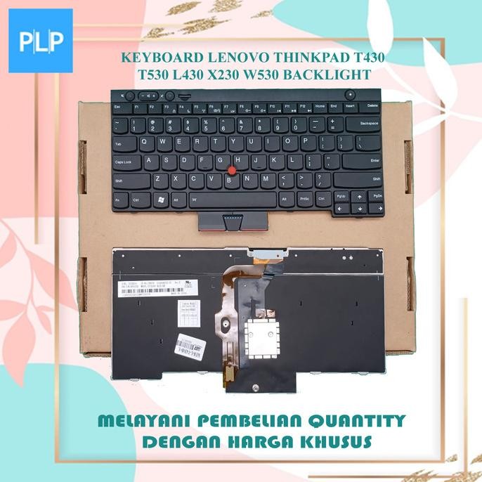 Keyboard Lenovo Thinkpad T430 T530 L430 X230 W530 Backlight New Stok