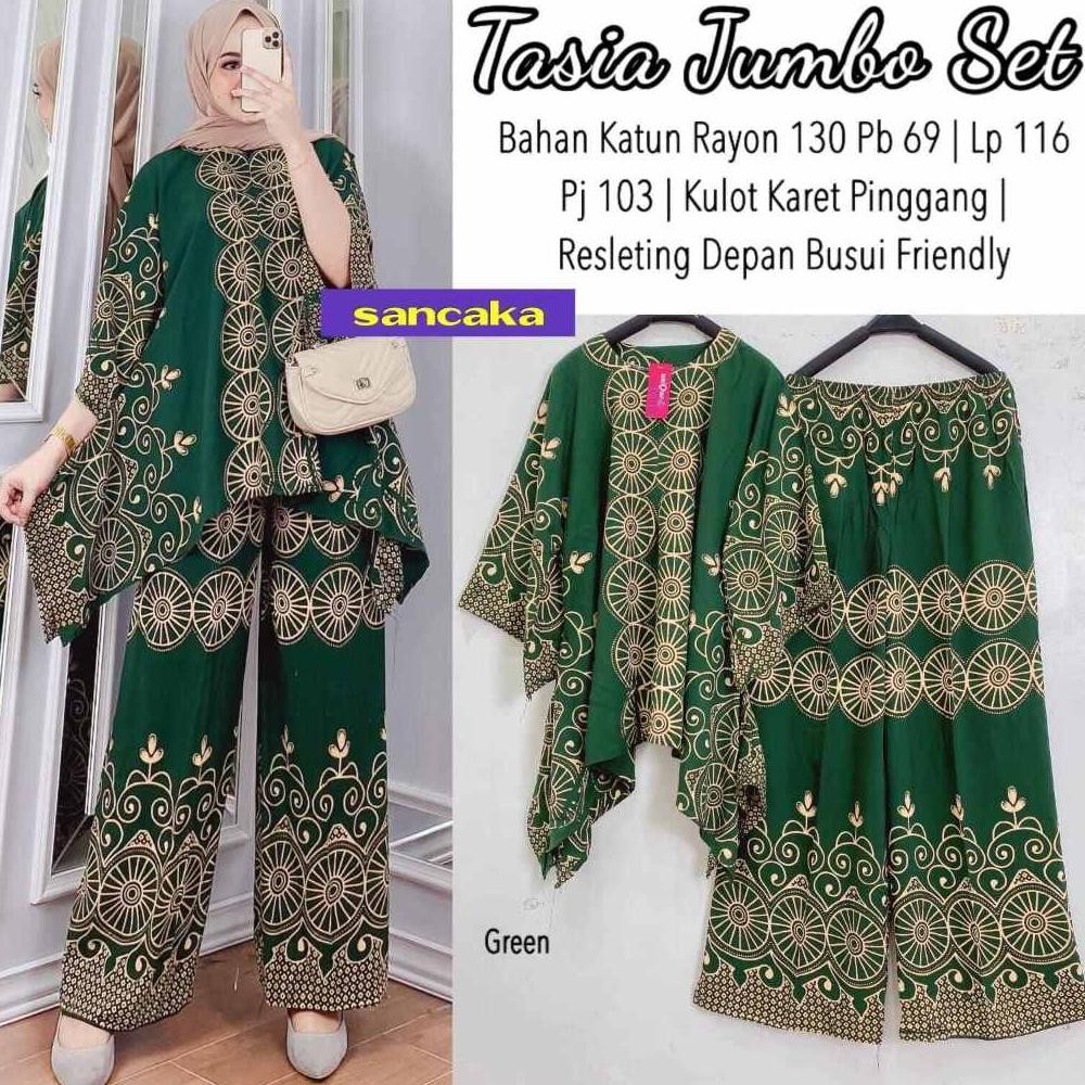 Setelan Batik Jumbu Tasia Waka Set Set Kekinian Resleting Busui By Afareen Mode
