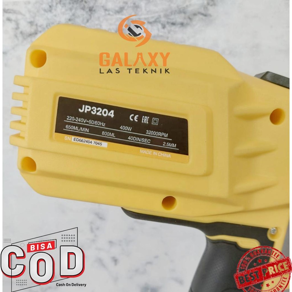 EDON SPRAY GUN ELEKTRIK NOZZLE KUNINGAN CAT LISTRIK EDON ED11-3204 / MDON JP3204 SPRAYGUN ELEKTRIK s