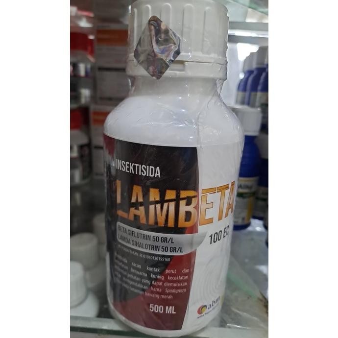 LAMBETA 500ML INSEKTISIDA beta silfutrin+lamda sihalotrin 100EC UNTUK ULAT GRAYAK