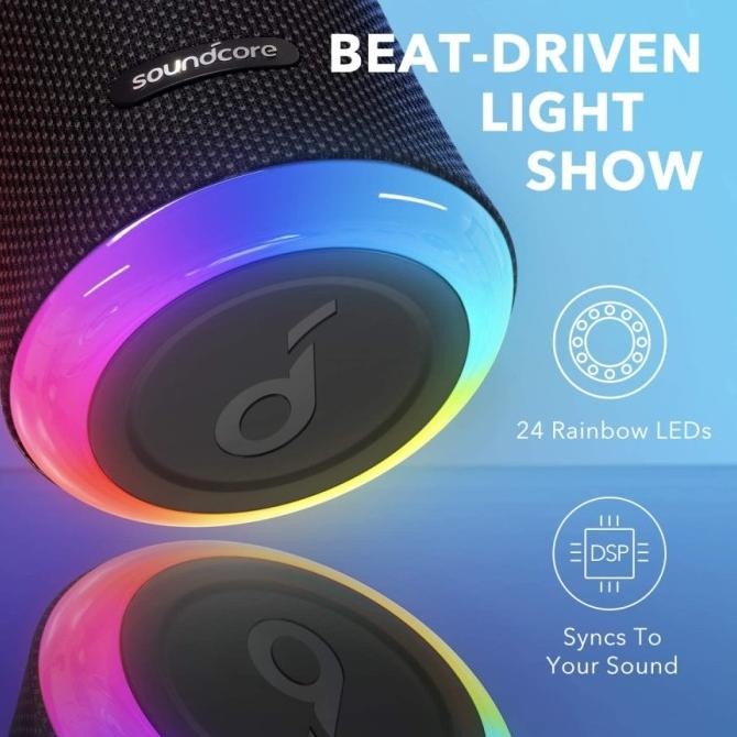 Speaker Bluetooth Anker Soundcore Flare 2 - A3165 Garansi Resmi