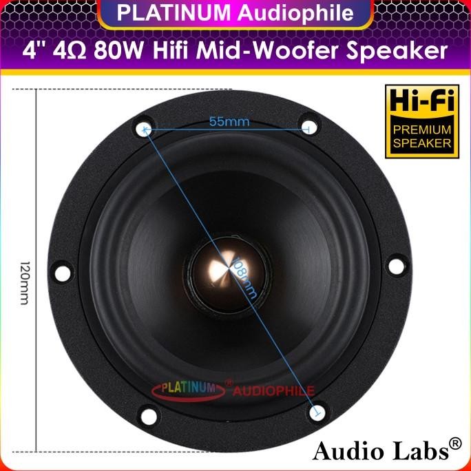Speaker 4 inch Mid-woofer Woofer Midrange Bass Hifi speker Mid Bass Audiolabs SY-402R