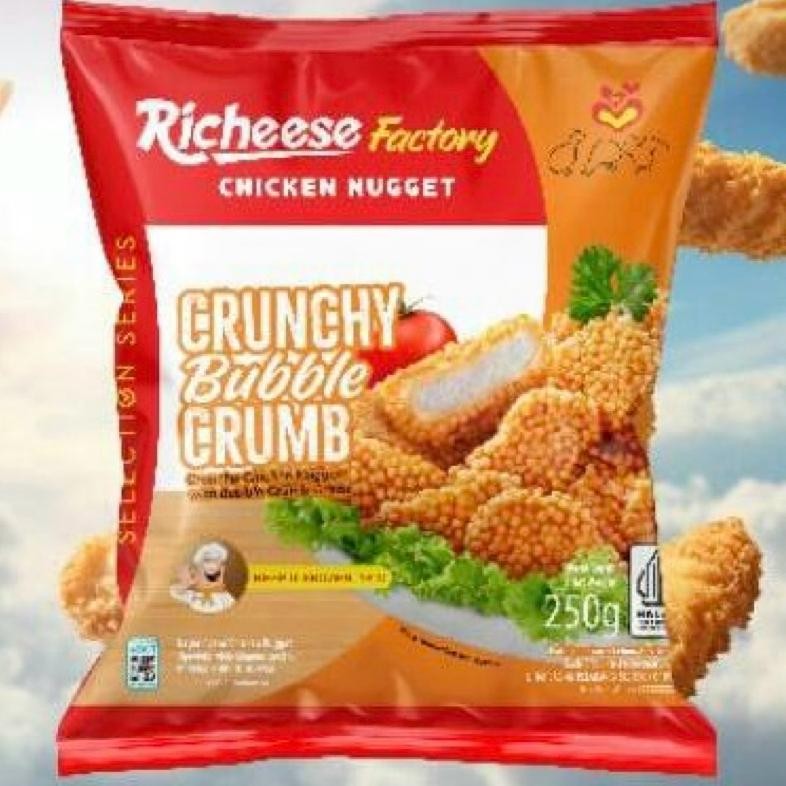 

Diskon Crunchy Bubble Crumb 250 Gr Chicken Nugget Richeese Factory Berkualitas