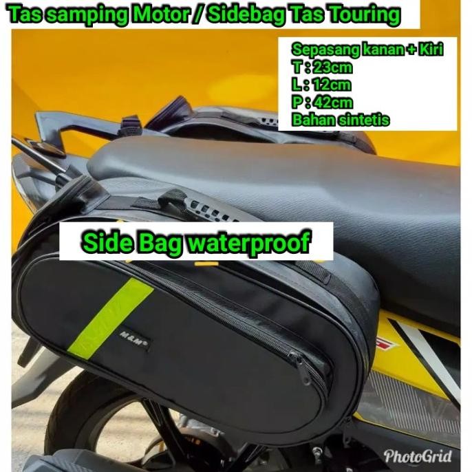 Tas samping Motor Waterproof Sidebag motor Sepasang kanan kiri Univers