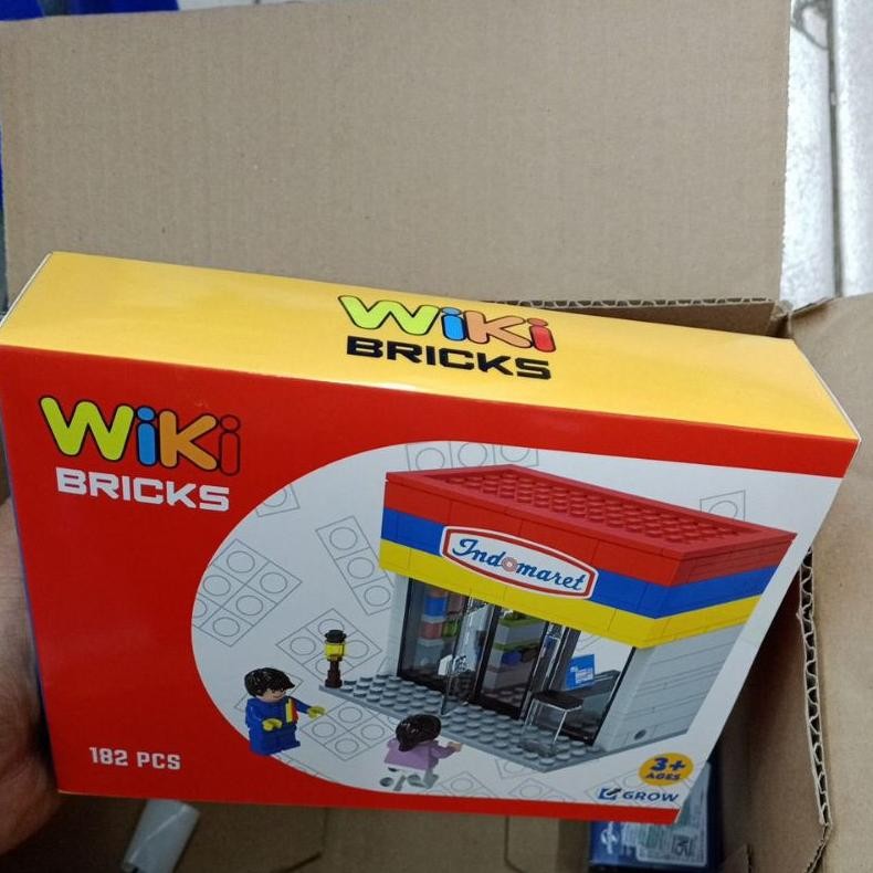 Wiki Brick Minimarket INDOMARET Mainan Anak Anak