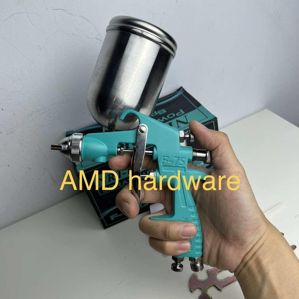Spray Gun F75 Tabung Atas KAPUSI JAPAN Original Semprotan Cat Angin Kompresor F75GN 400 ML H&L F 75 
