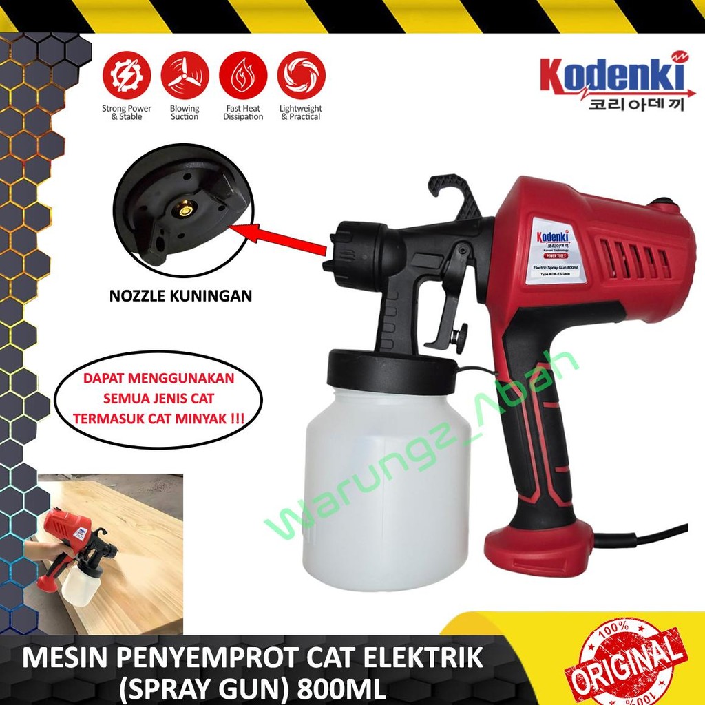 ALAT MESIN KOMPRESOR SEMPROT PENYEMPROT SEMPROTAN CAT AIR MINYAK TEMBOK KAYU BESI FURNITURE LISTRIK 
