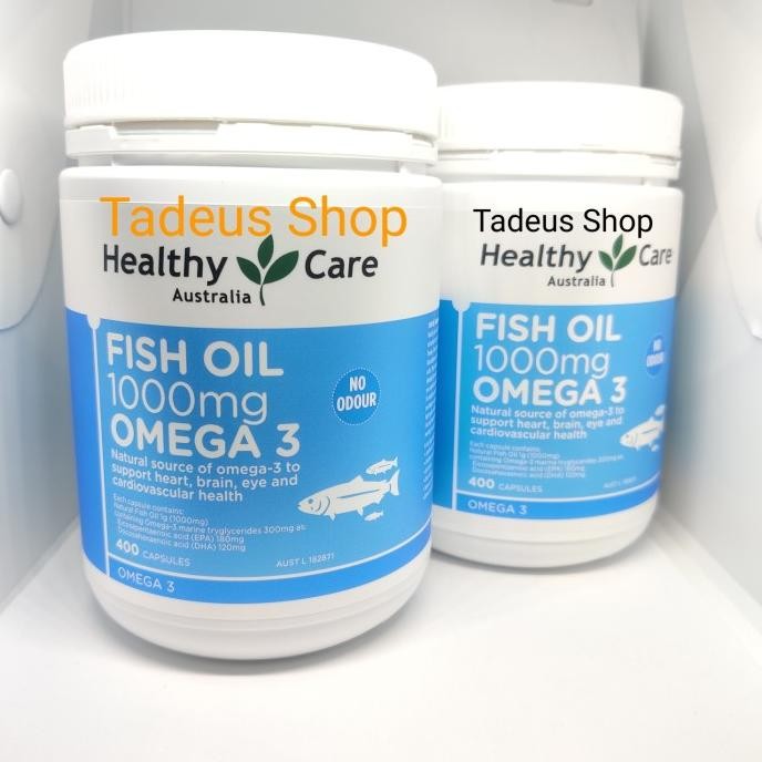

Healthy care Fish Oil 1000mg Omega 3 Minyak Ikan isi 400kapsul