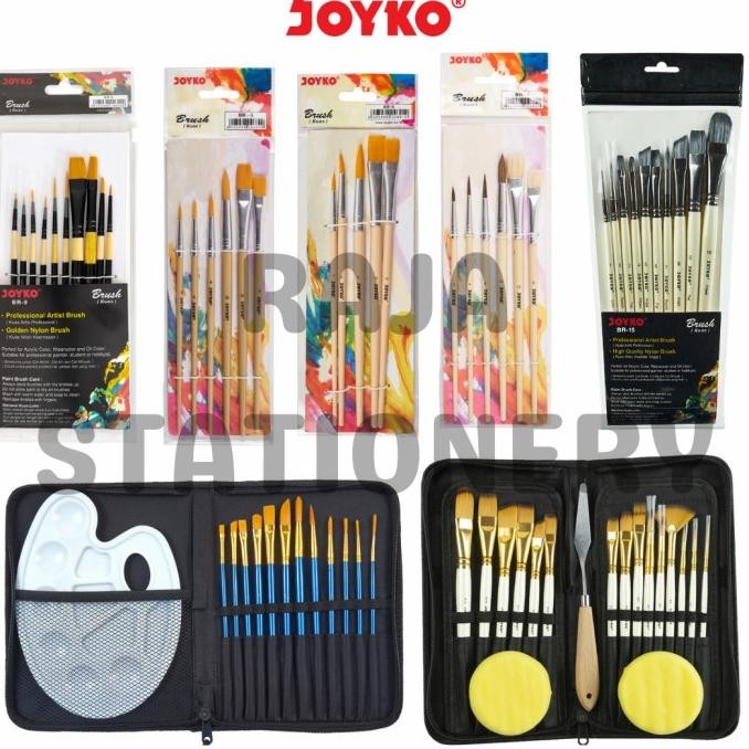 

redi ya kk Joyko Brush Set Acrylic / Set Kuas Lukis Cat Akrilik Air Poster BR