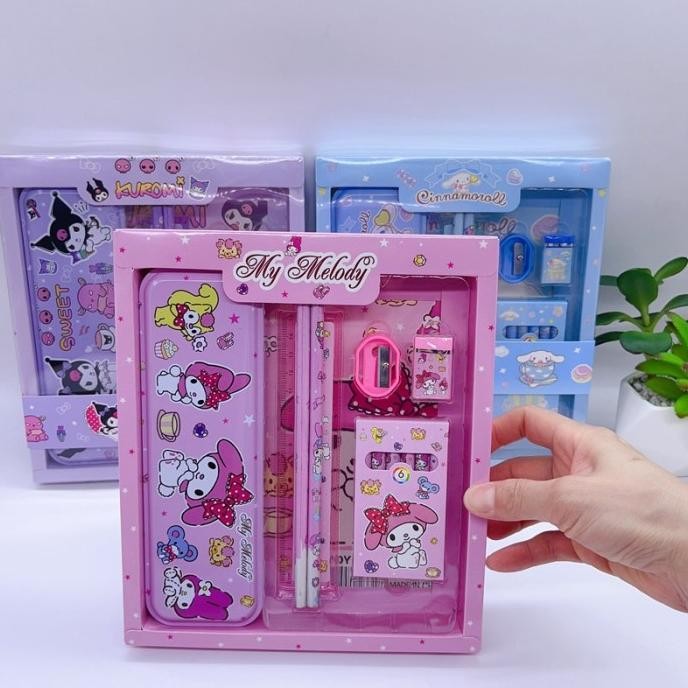 

RedArtos GGT Paket Alat Tulis Set 7 in 1 Set Stationery Set Alat Tulis Anak Sekolah Quality