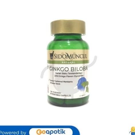 SIDOMUNCUL GINKGO BILOBA BOTOL 30 KAPSUL