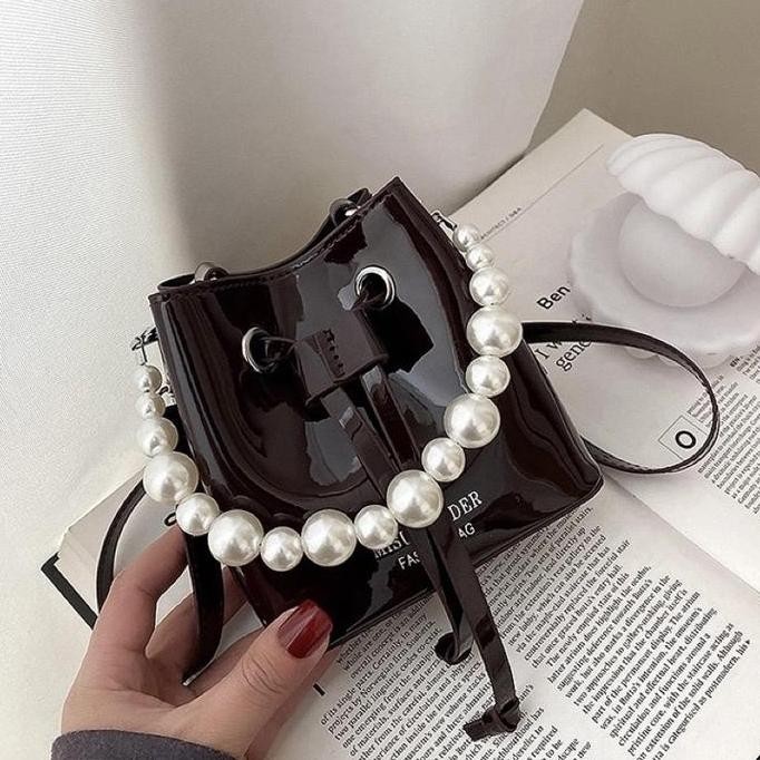 MILUV - TAS TABUNG SERUT  BAG WANITA CEWEK SELEMPANG HANDBAG SLINGBAG  JALAN KONDANGAN PESTA JALAN L