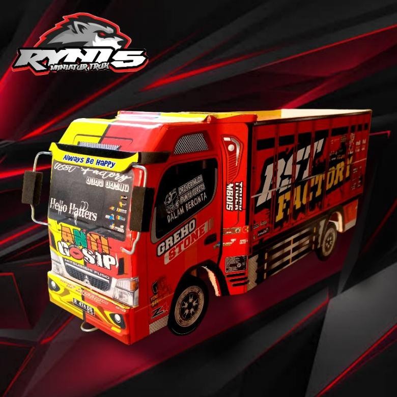 Miniatur Truk Oleng Mainan Anak Ukuran Panjang 30cm Variasi Tanpa Lampu Terpal Harga Termurah Miniat