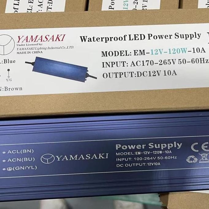 Diskon Yamasaki Trafo Power Supply Outdoor Waterproof 12V 120W 10A