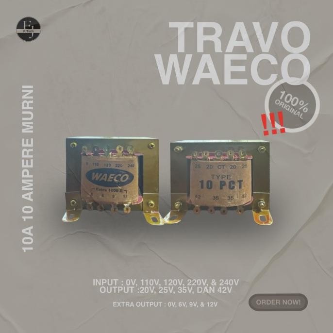 Miliki Trafo / Travo 10A 10 Amper Murni Waeco