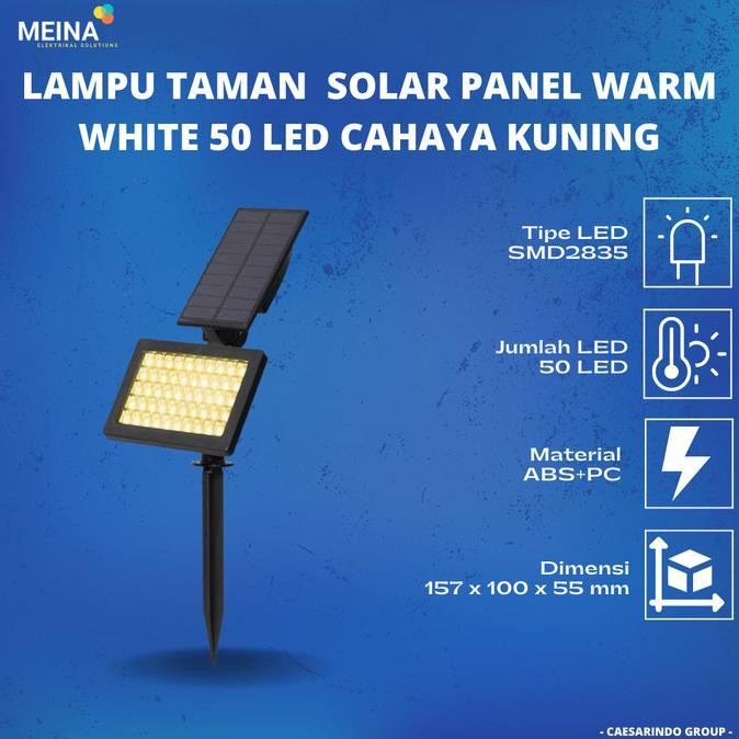 LAMPU DINDING TENAGA SURYA CAHAYA KUNING LAMPU TANCAP TAMAN SOLAR CELL