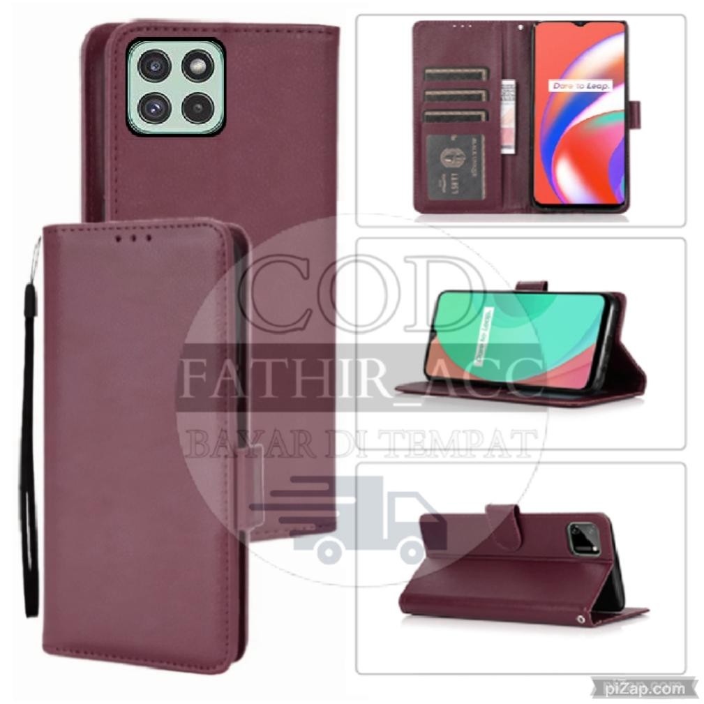 CASE DOMPET HP INFINIX SMART 6 HD HARDCASE DOMPET WALLET CASE KULIT CASING DOMPET SARUNG HP