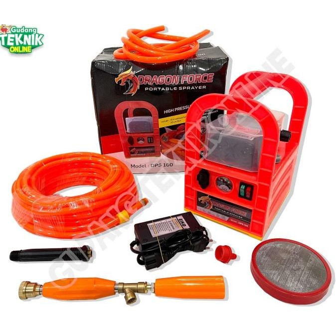 Alat Portable Sprayer DRAGON FORCE DPS100 DPS100(2800) / Mesin Stim Cuci Motor Mobil Siram Tanaman B