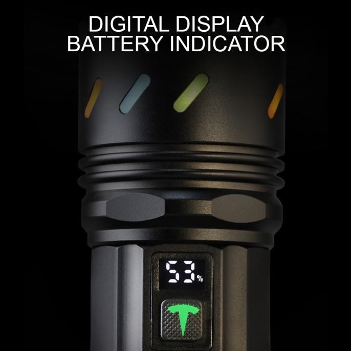 Sale Senter Police Swat 99000 Watt Super Terang Rechargeable Flashlight Led