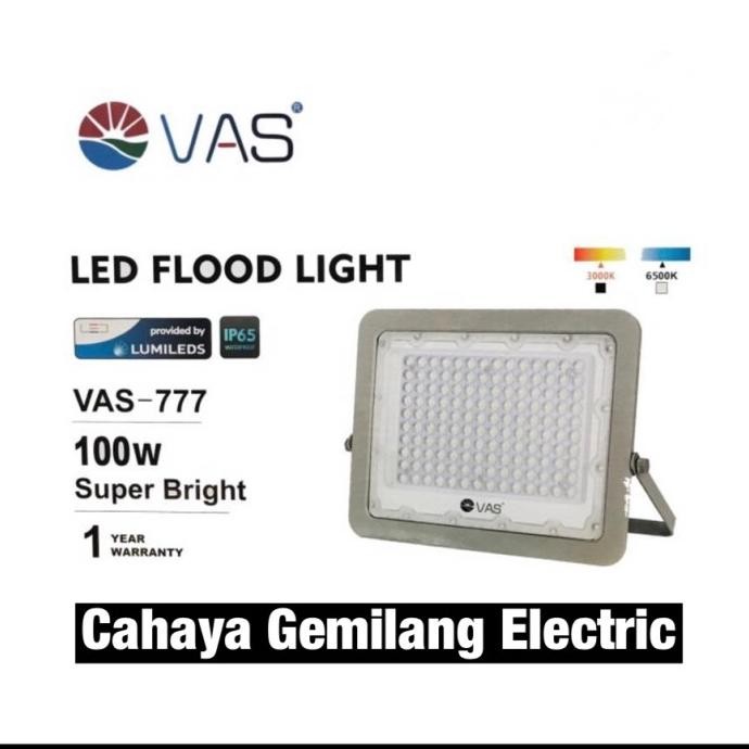Sale Kap Lampu Sorot Led Vas 777 Vas-777 100Watt 100W Tembak Floodlight