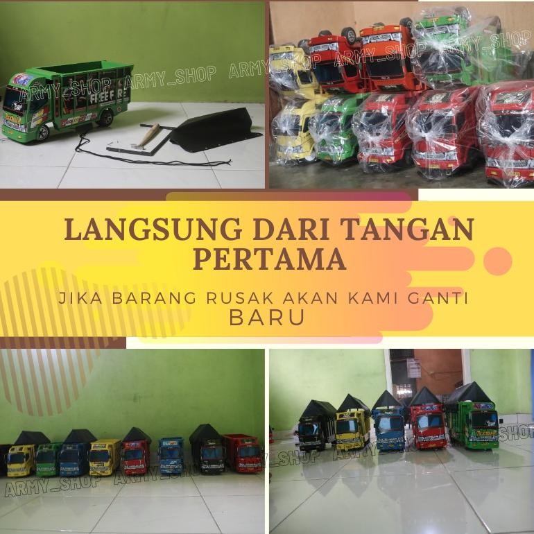 Miniatur Truk Oleng Kayu Asli Jumbo Murah Mainan Anak Dorong Truk Oleng Miniatur Kayu Murah Asli Jum