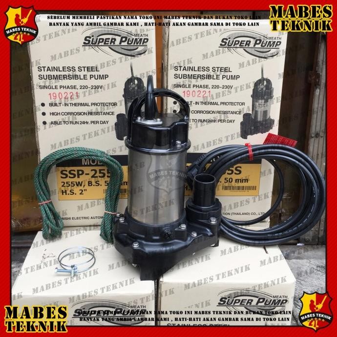 Sale Mitsubishi Superpump Ssp 255 S / Ssp255S - Pompa Celup - Non Otomatis