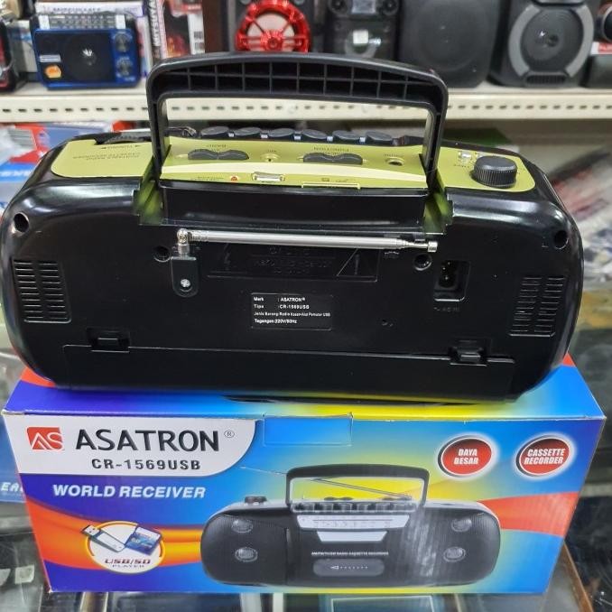 Murah Radio Tape Asatron Radio Kaset Usb Am/Fm Ac Dc