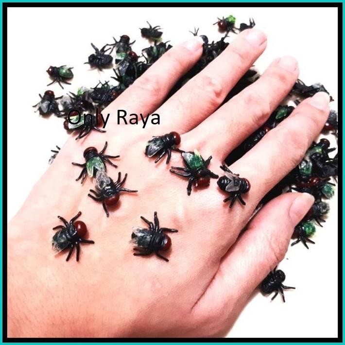 MAINAN LALAT KARET - MAINAN PRANK JEBAKAN LALAT PALSU