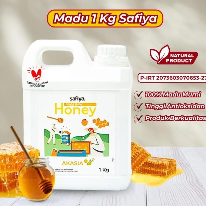 

Madu Murni Asli 1Kg | Safiya Raw Honey Premium Original Series Terbaru